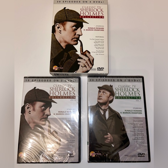 Sherlock Holmes Collection DVD Complete 4 Disc - Picture 4 of 4